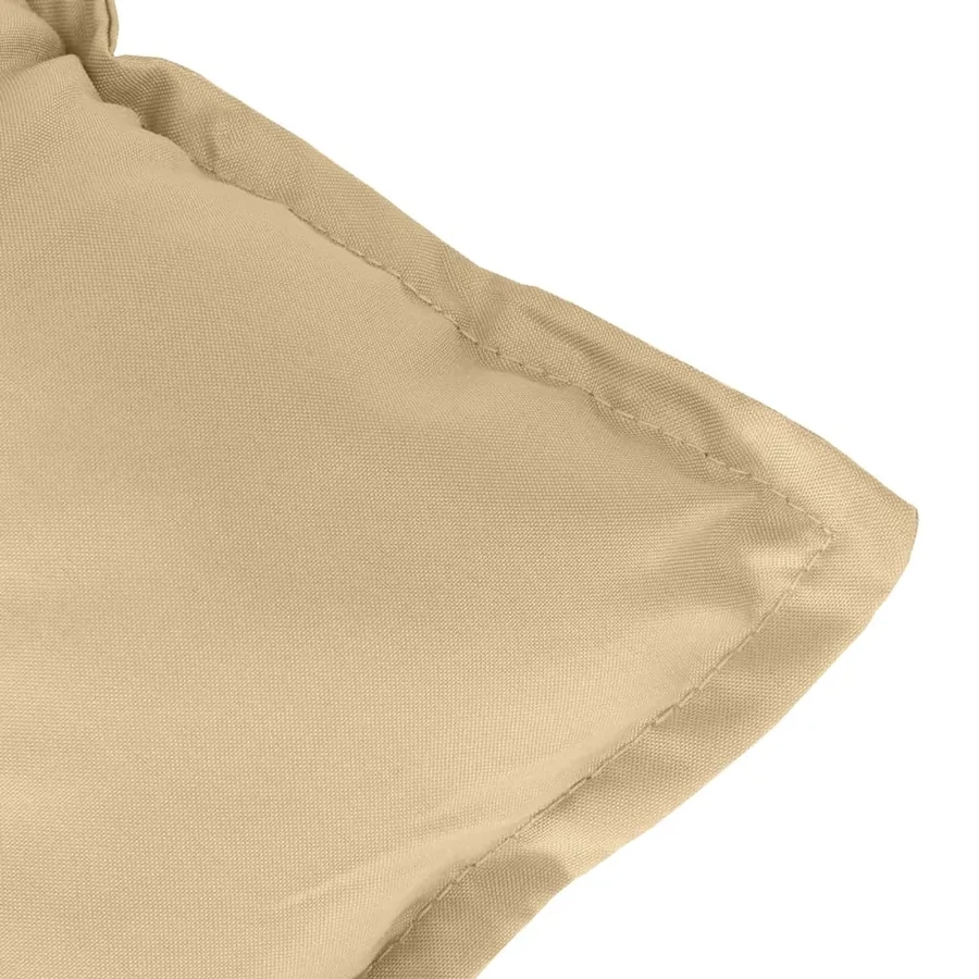 Coussins de chaise à dossier bas lot de 6 beige mélangé tissu - 9