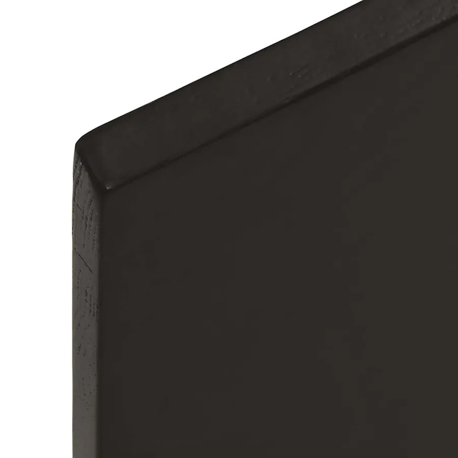 Étagère de vasque murale acier et bois de chêne massif - 9