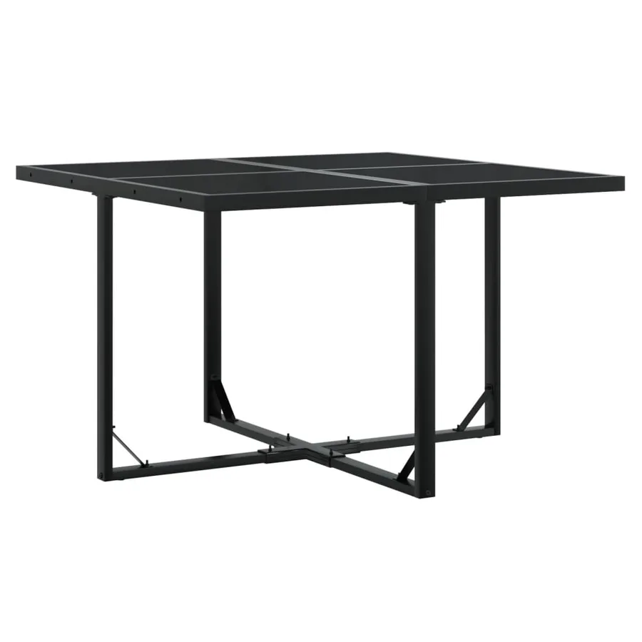 Ensemble à manger de jardin 9 pcs Noir Résine tressée - 3