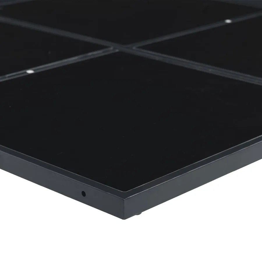Ensemble à manger de jardin 9 pcs Noir Résine tressée - 6