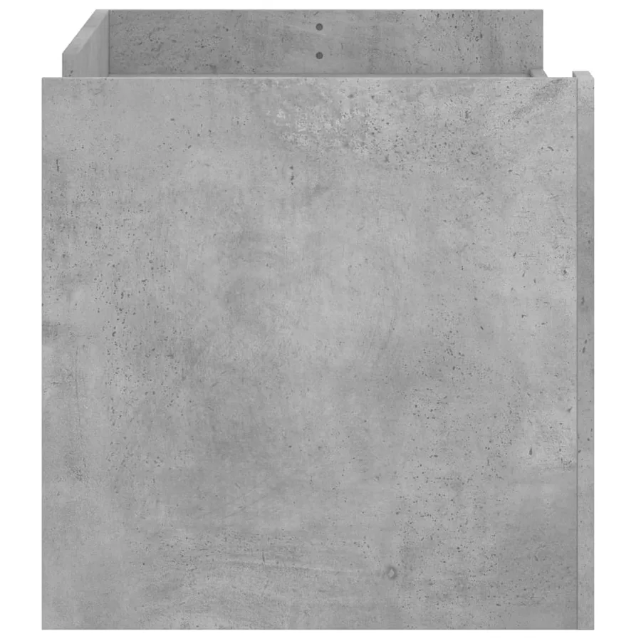 Table basse gris béton 100x50x50 cm bois d'ingénierie - 5