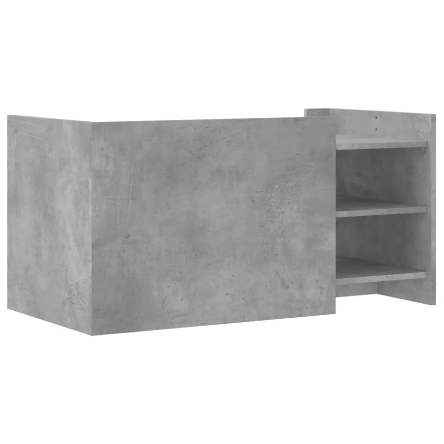 Table basse gris béton 100x50x50 cm bois d'ingénierie - 6