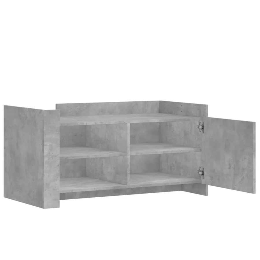 Table basse gris béton 100x50x50 cm bois d'ingénierie - 7