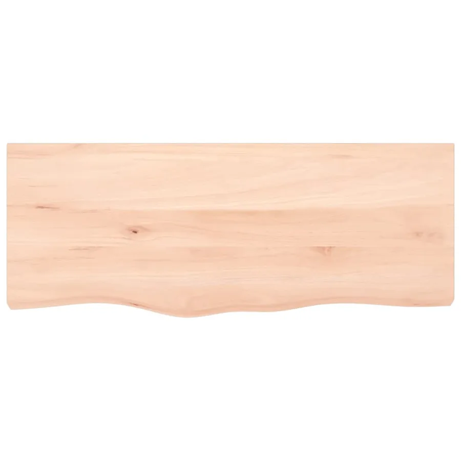 Étagère de vasque murale acier et bois de chêne massif - 8