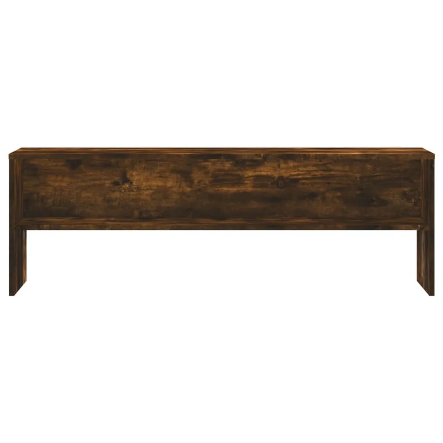 Meuble TV chêne fumé 120x40x40 cm bois d'ingénierie - 4