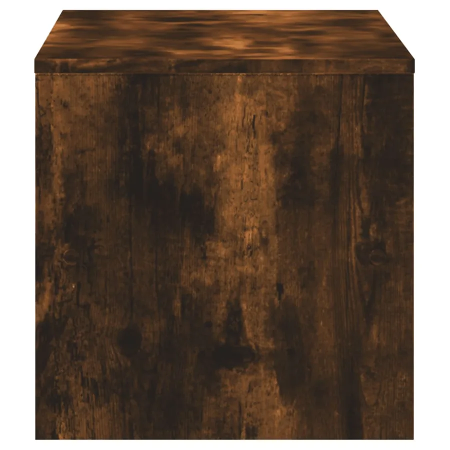 Meuble TV chêne fumé 120x40x40 cm bois d'ingénierie - 5