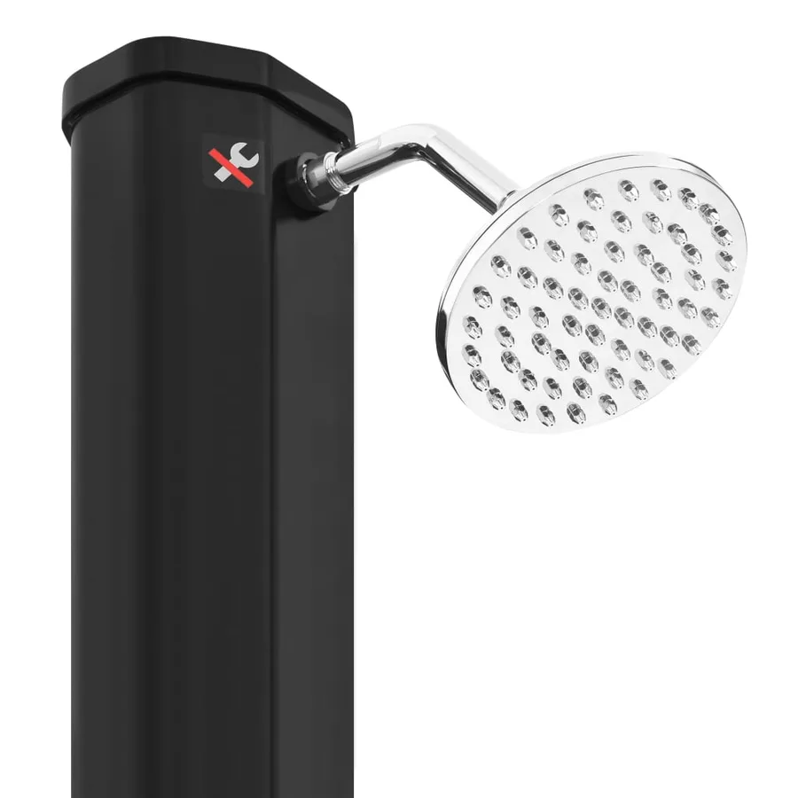Douche solaire d'extérieur avec pomme de douche et robinet 35 L - 10