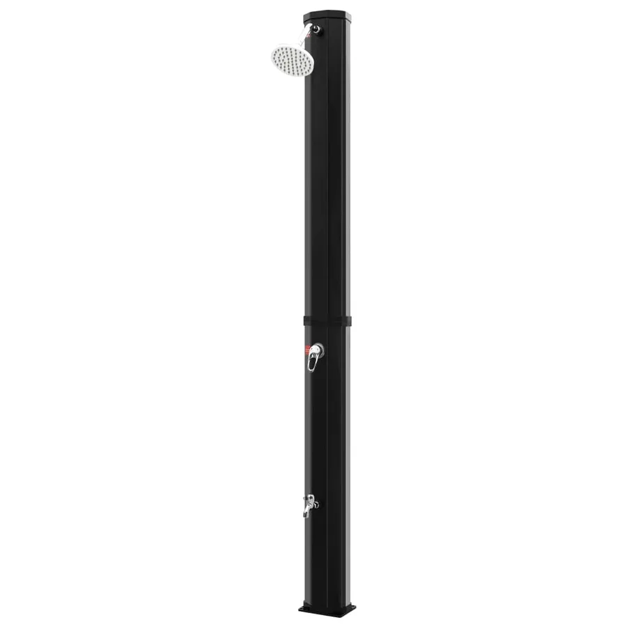 Douche solaire d'extérieur avec pomme de douche et robinet 35 L - 2