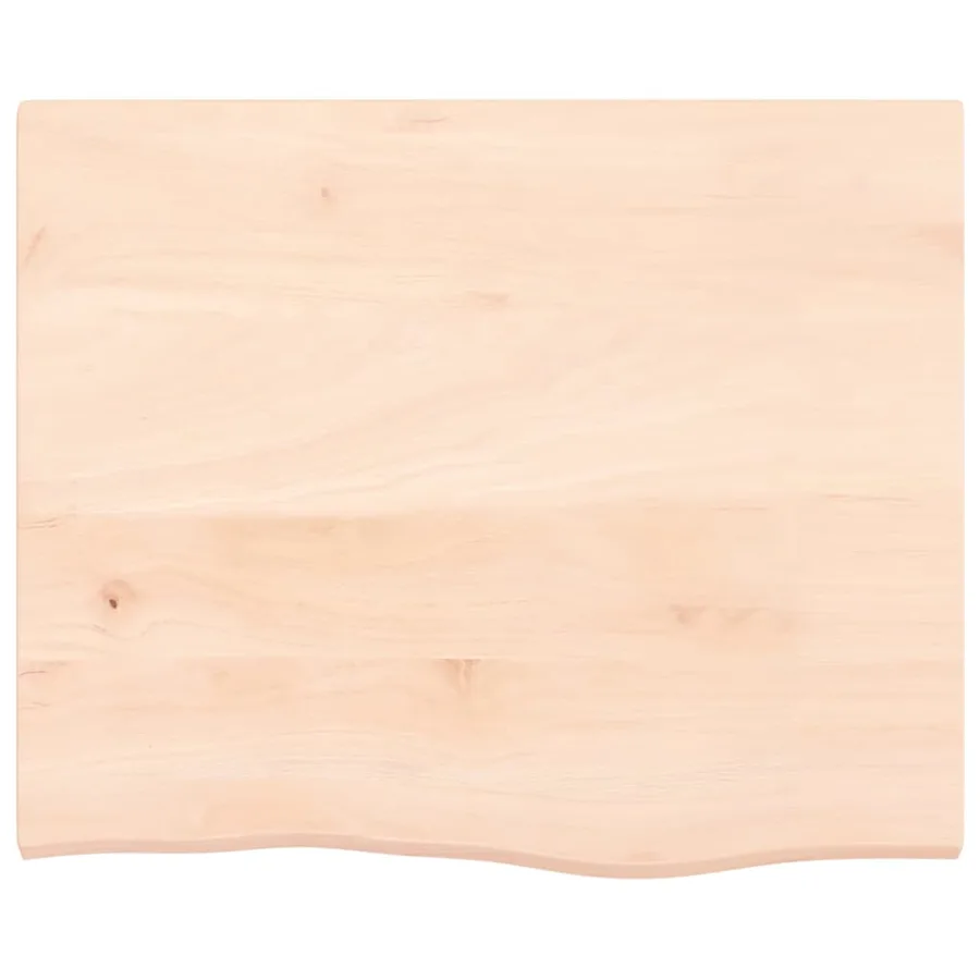 Étagère de vasque murale acier et bois de chêne massif - 8