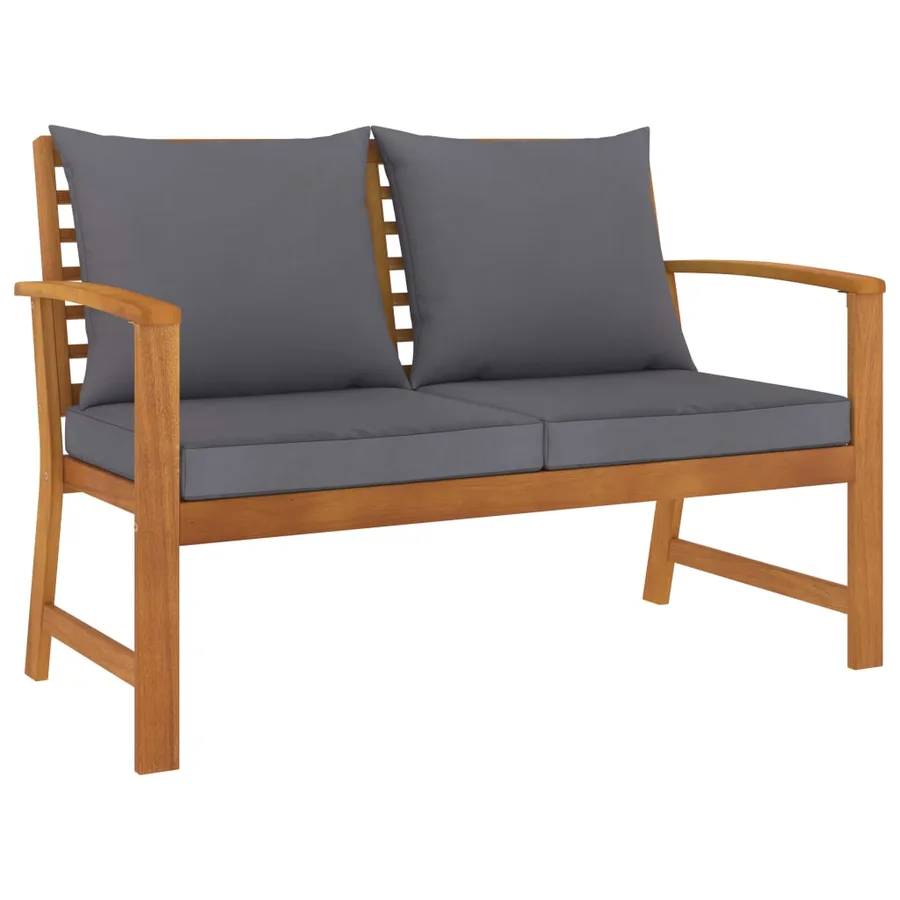 Garden lounge set 3 pcs with cushion Solid acacia wood - 4