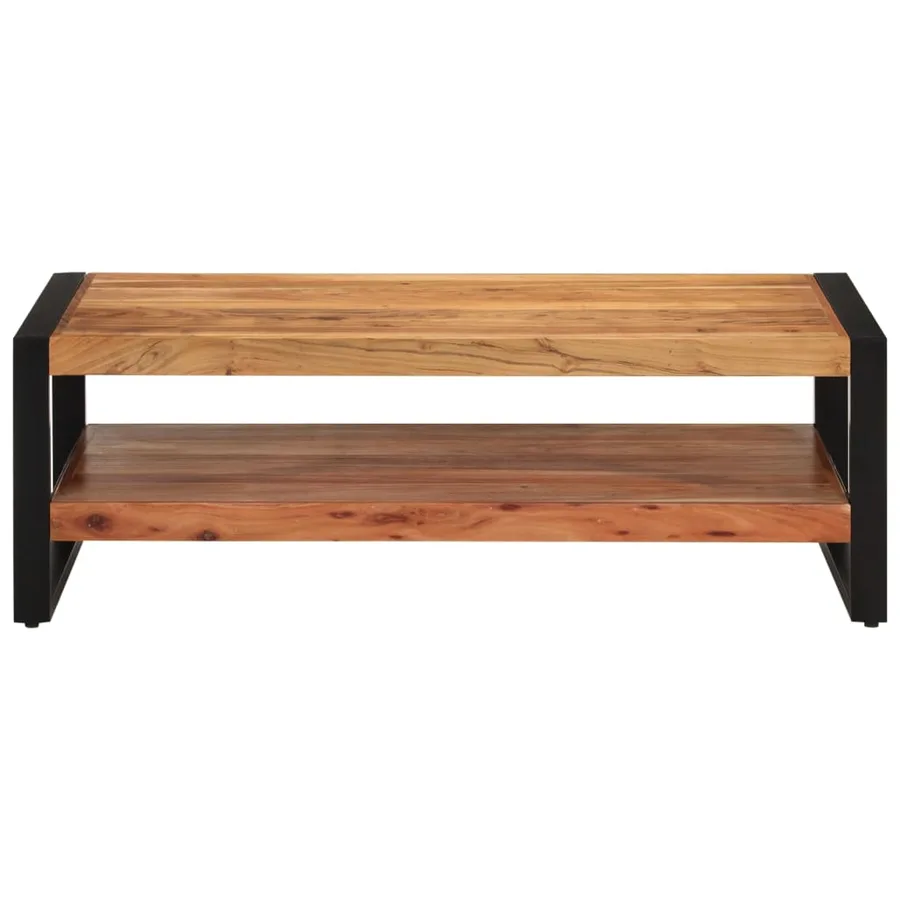 Table basse 120x55x40 cm bois massif d'acacia - 2