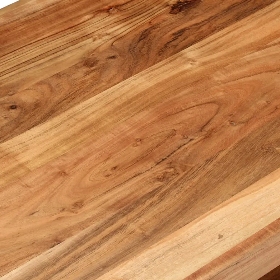 Table basse 120x55x40 cm bois massif d'acacia - 6