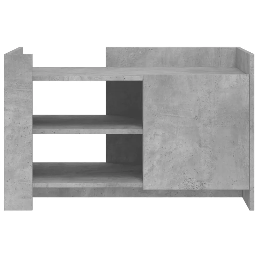 Table basse gris béton 80x50x50 cm bois d'ingénierie - 4