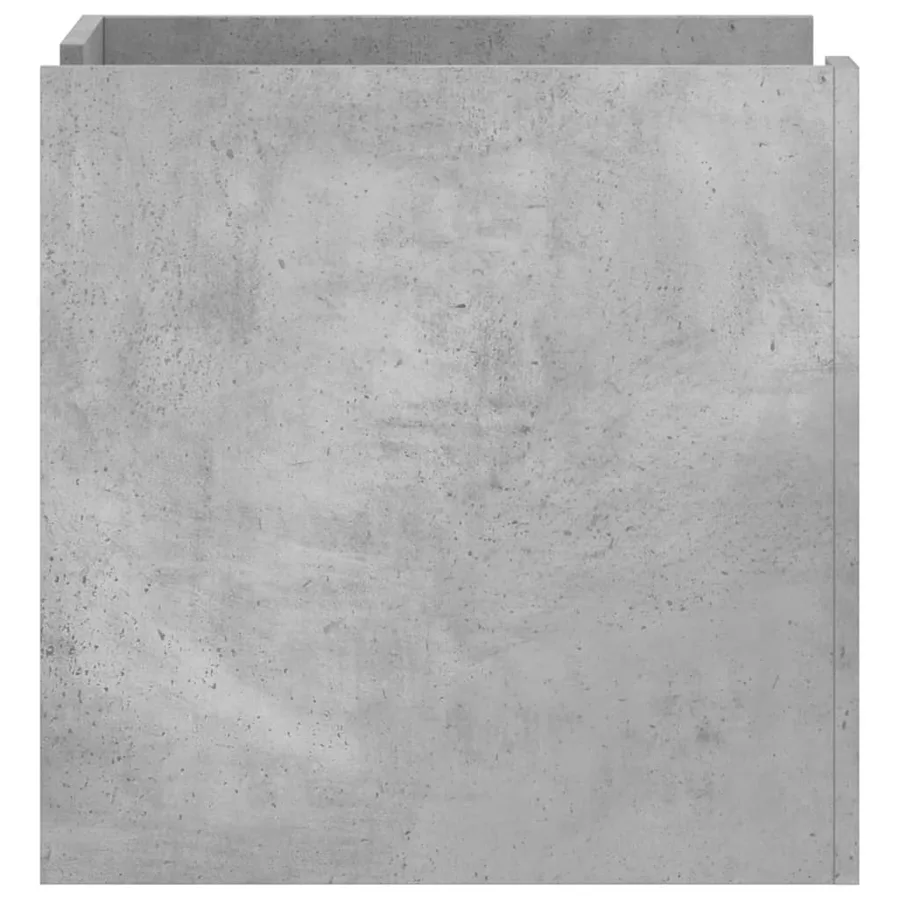 Table de chevet gris béton 45x50x50 cm bois d’ingénierie - 5