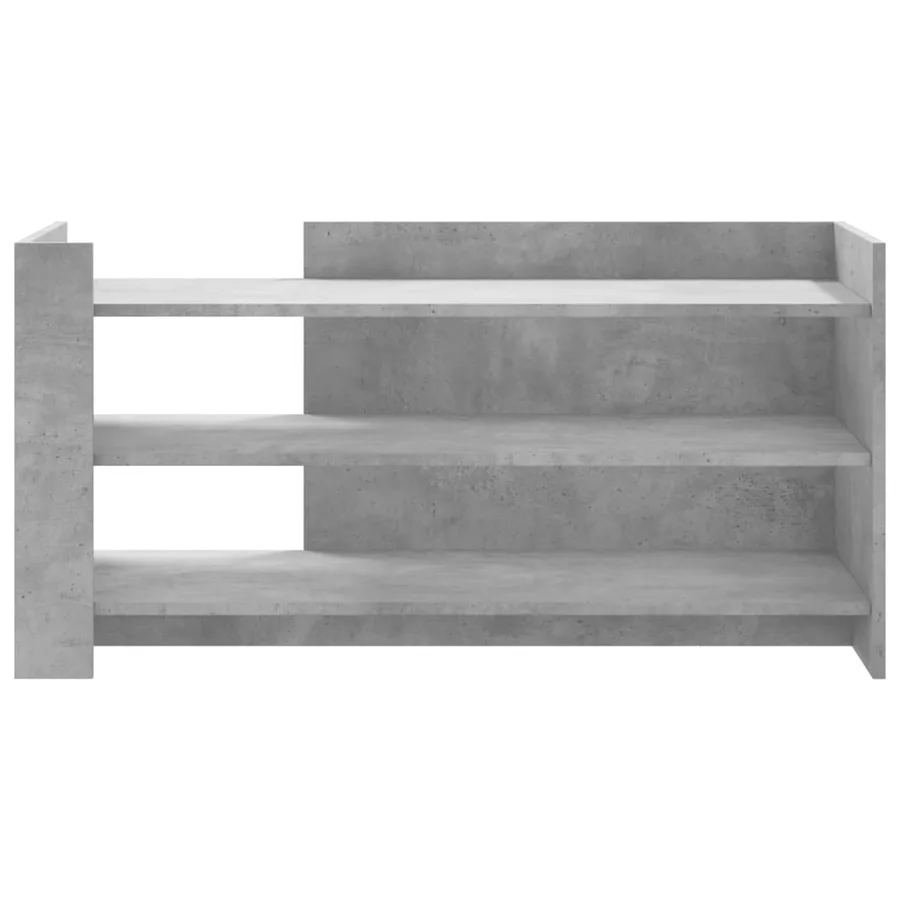 Table basse gris béton 100x50x50 cm bois d'ingénierie - 4