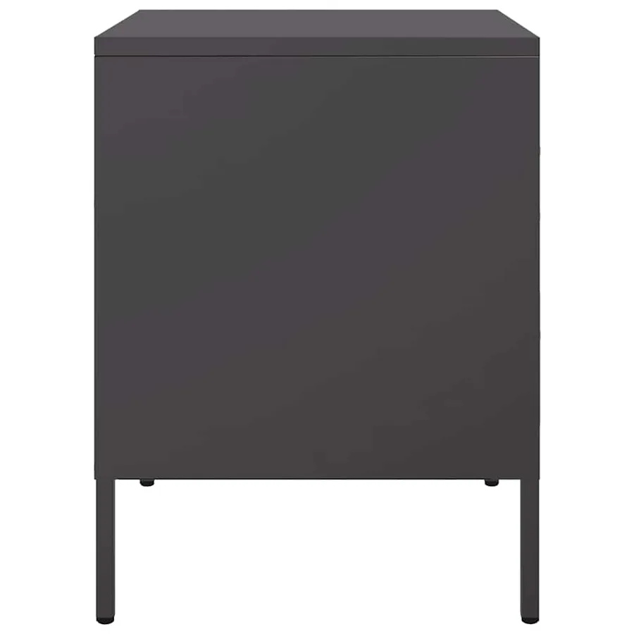 Table de chevet noir 36x39x50,5 cm acier - 7