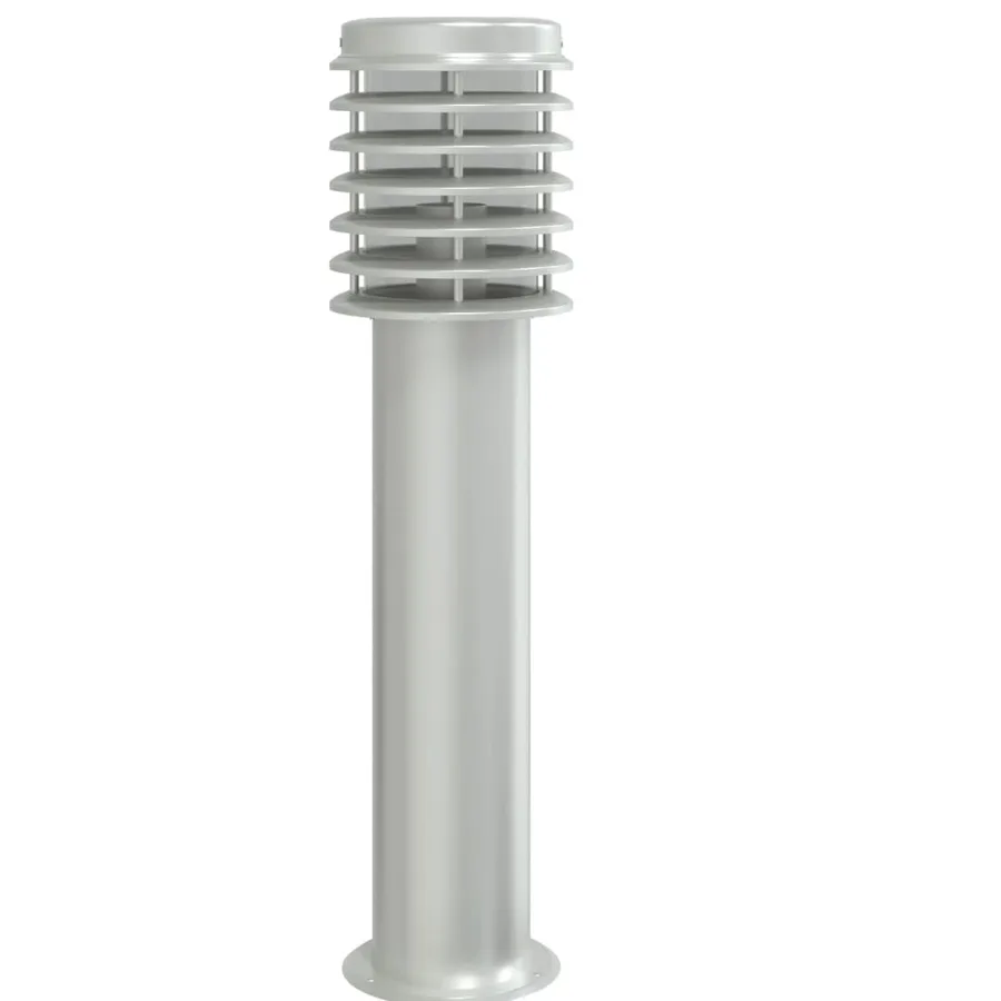 Lampadaires d'extérieur et sortie 3pcs argenté acier inoxydable - 4