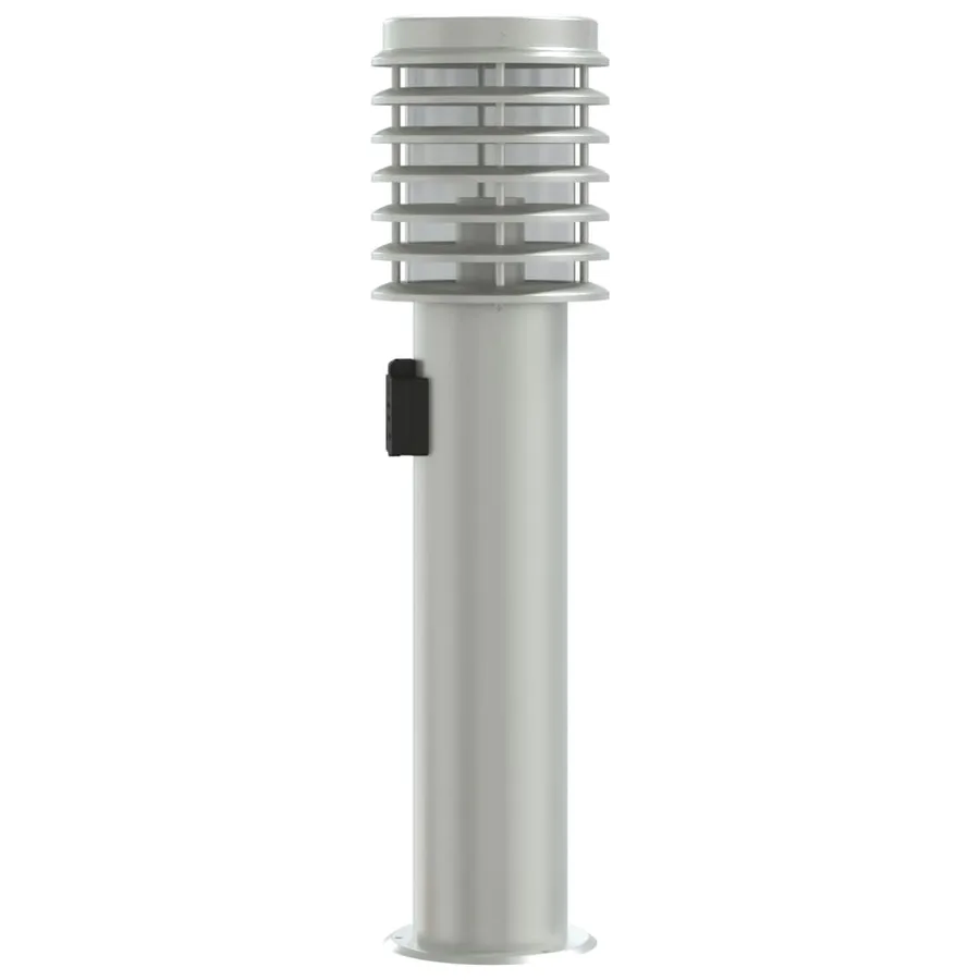 Lampadaires d'extérieur et sortie 3pcs argenté acier inoxydable - 5