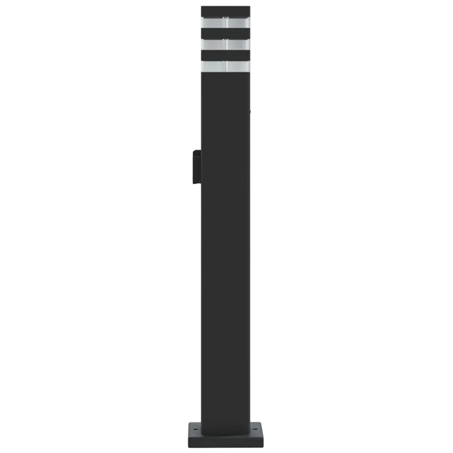 Lampadaire d'extérieur avec sortie noir 80 cm aluminium - 5