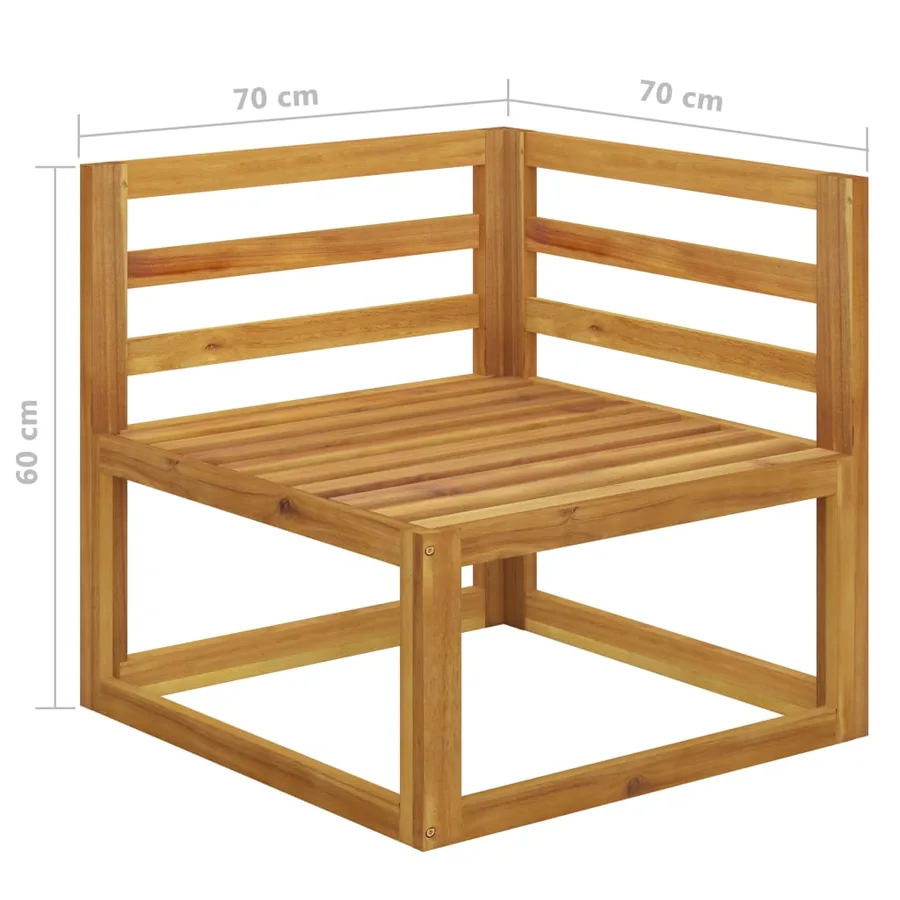 Banc de jardin à 2 places avec coussins gris foncé - 6