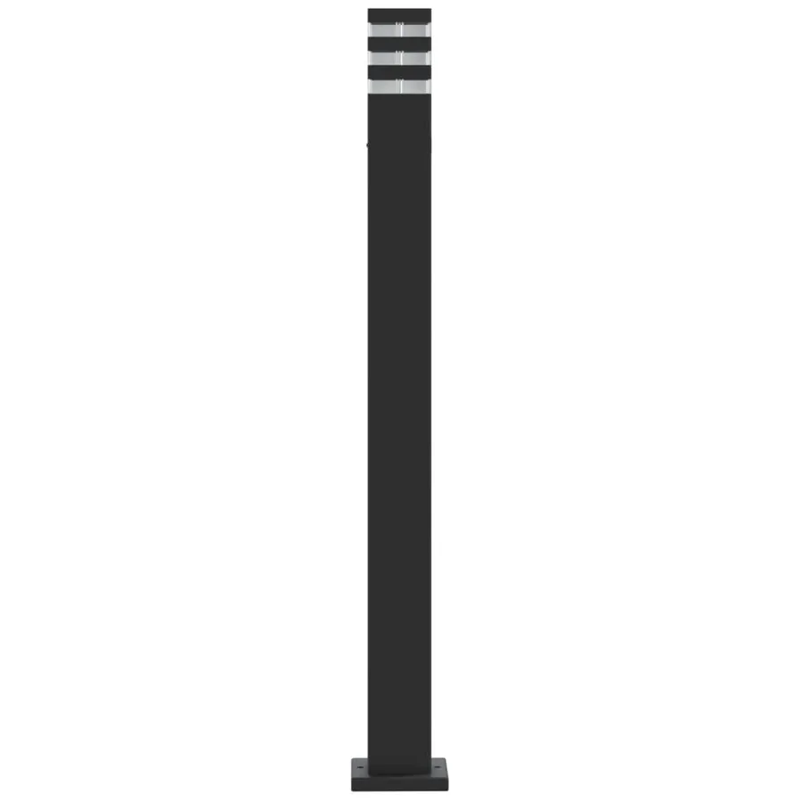 Lampadaire d'extérieur noir 110 cm aluminium - 5