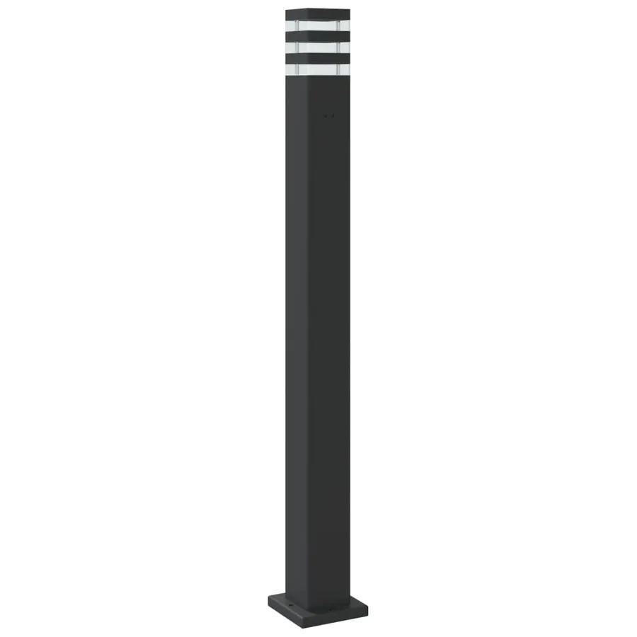 Lampadaire d'extérieur noir 110 cm aluminium - 6