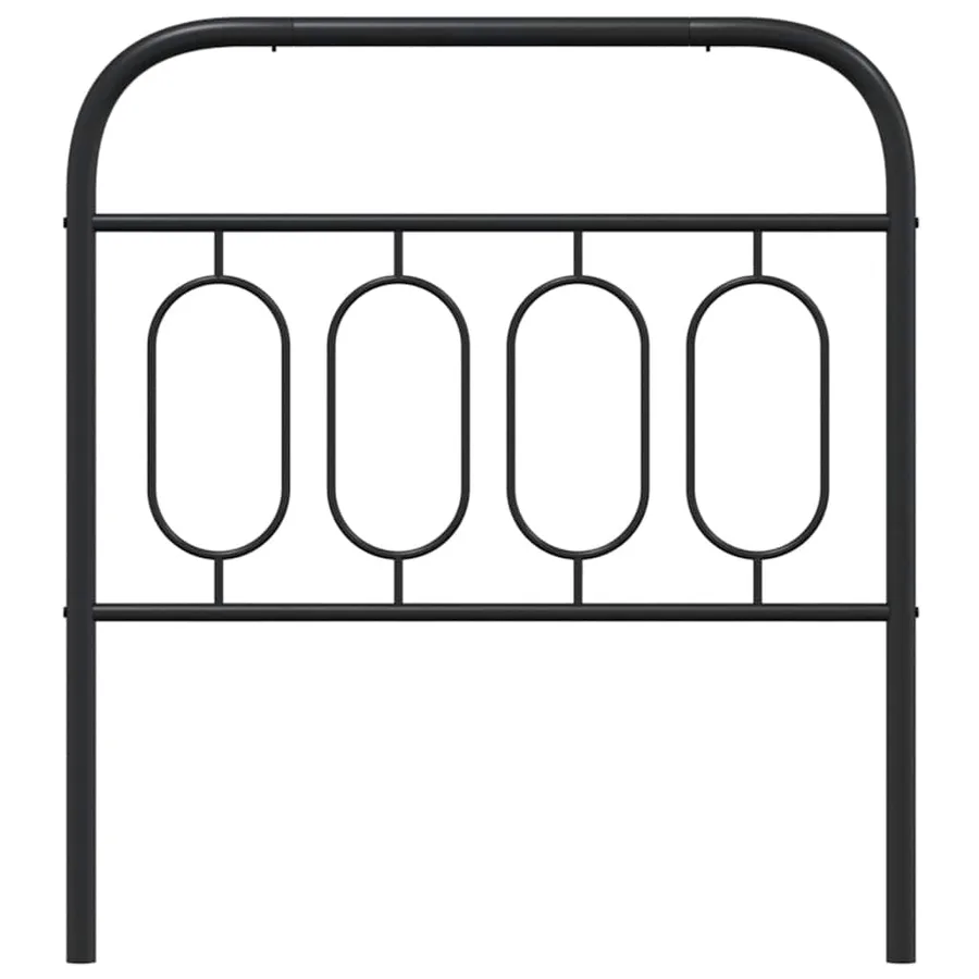 Tête de lit de remplacement métal noir 90 cm - 4