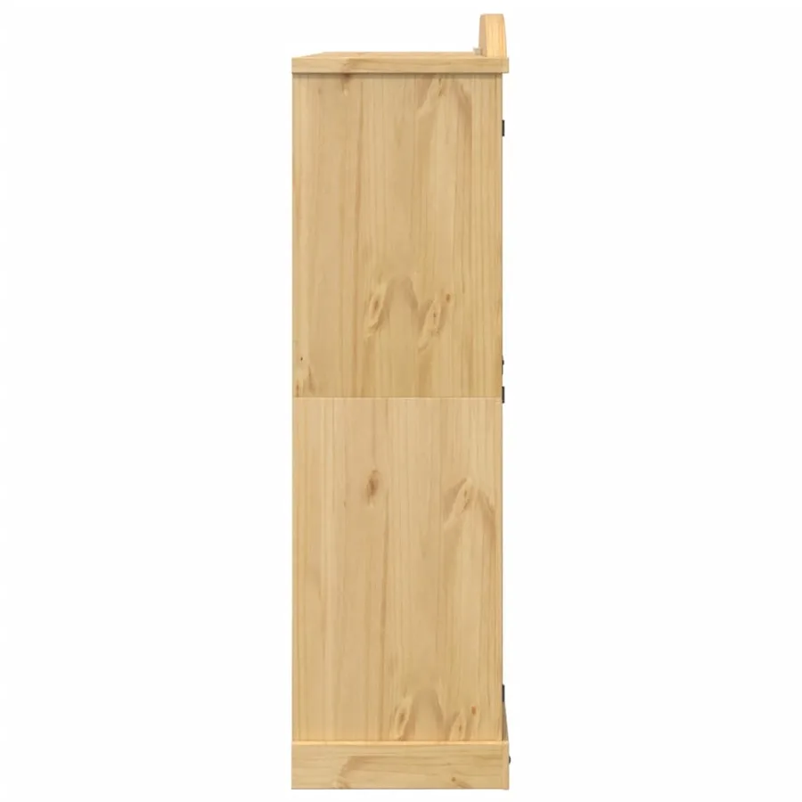 Garde-robe Corona 151,5x52x186 cm bois de pin massif - 5