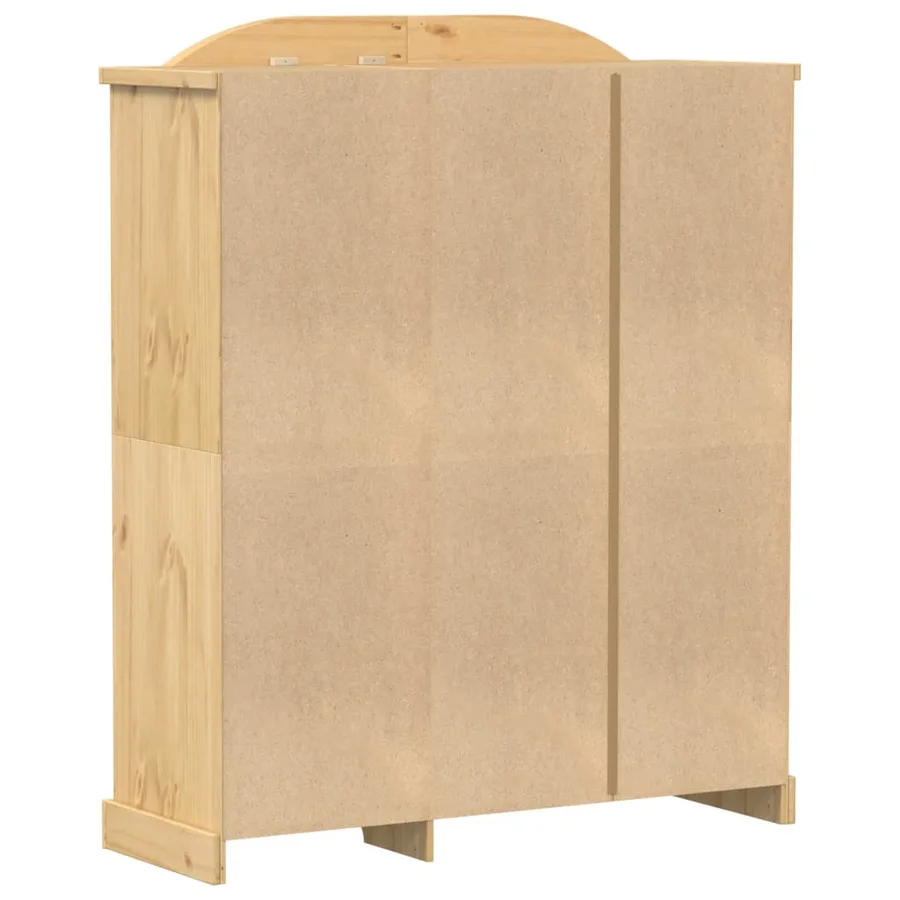 Garde-robe Corona 151,5x52x186 cm bois de pin massif - 6