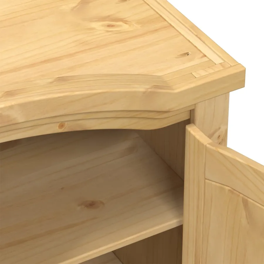 Garde-robe Corona 151,5x52x186 cm bois de pin massif - 7