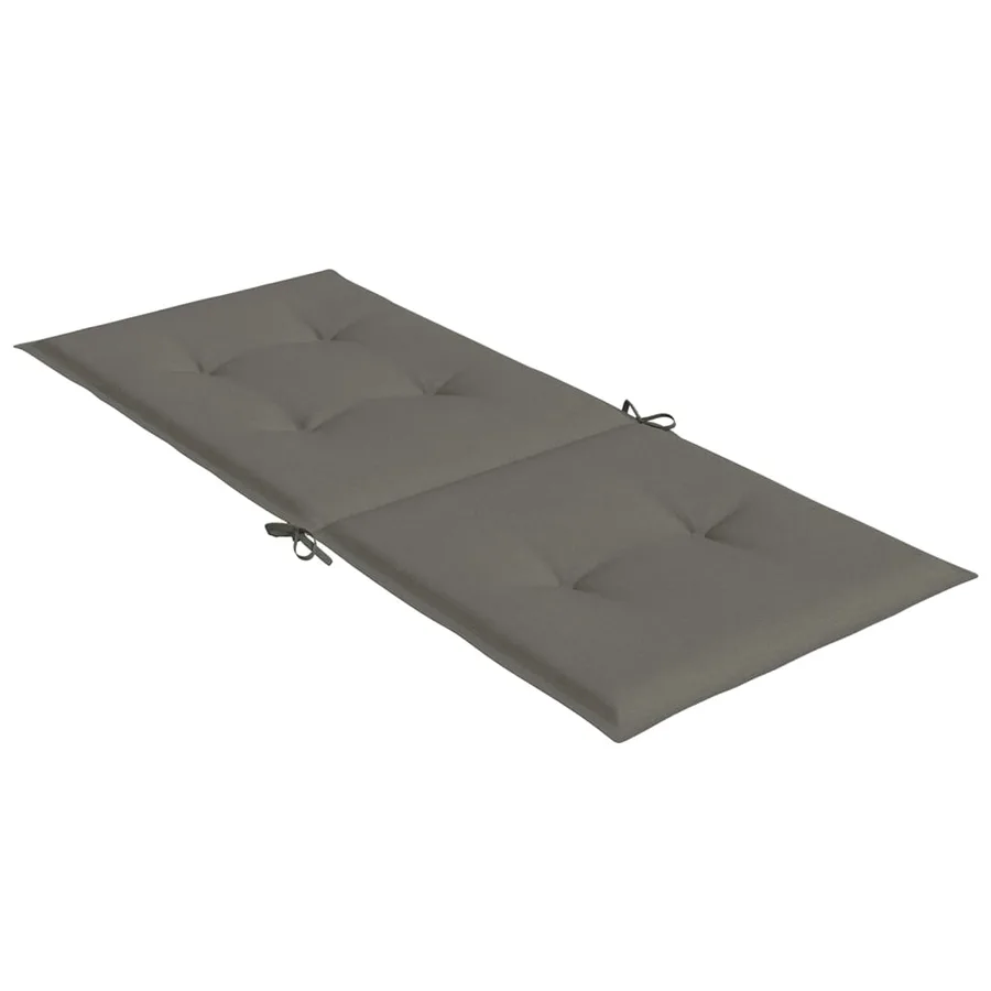Coussins de chaise à dossier haut lot de 4 gris foncé mélangé - 6