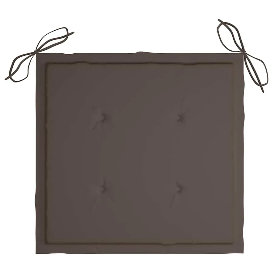 Chaises à manger d'extérieur lot de 3 et coussins Acacia massif - 8