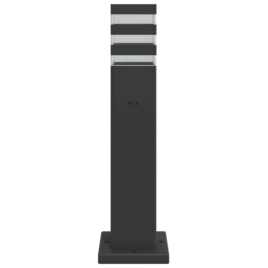 Lampadaire d'extérieur avec sortie noir 50 cm aluminium - 4