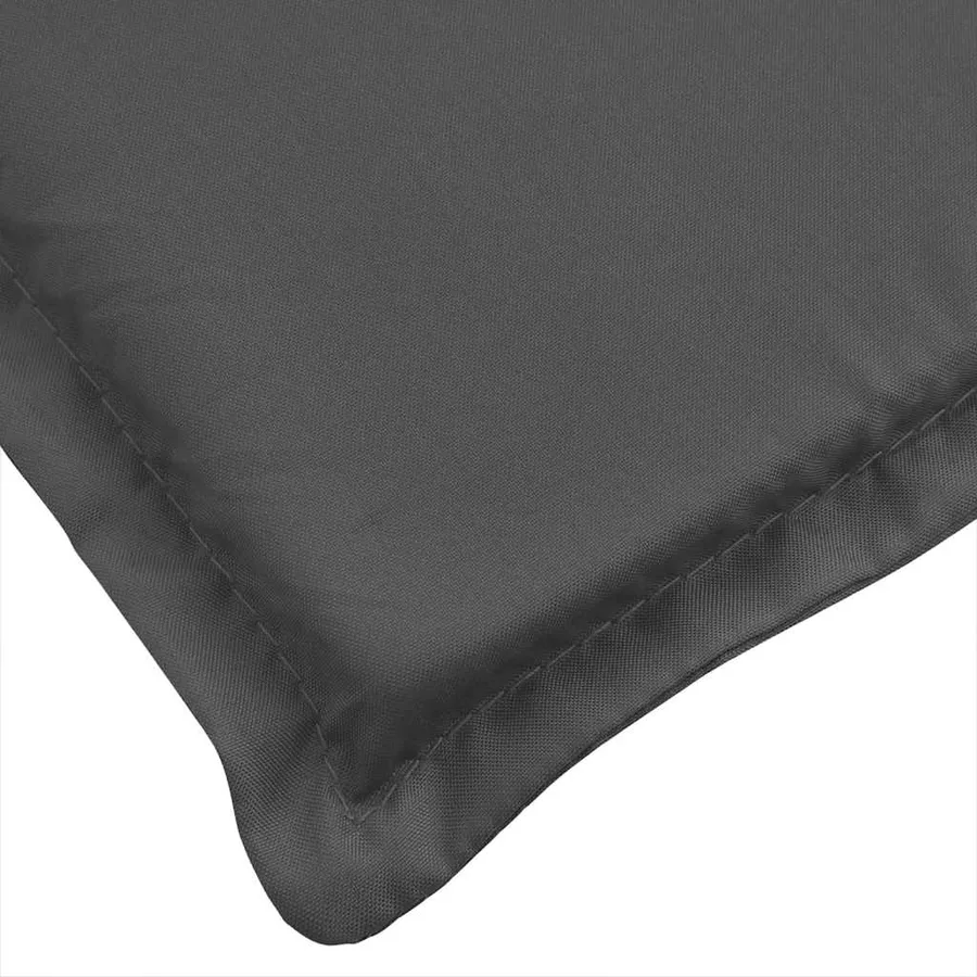 Coussin de chaise longue anthracite mélangé 186x58x4 cm tissu - 7