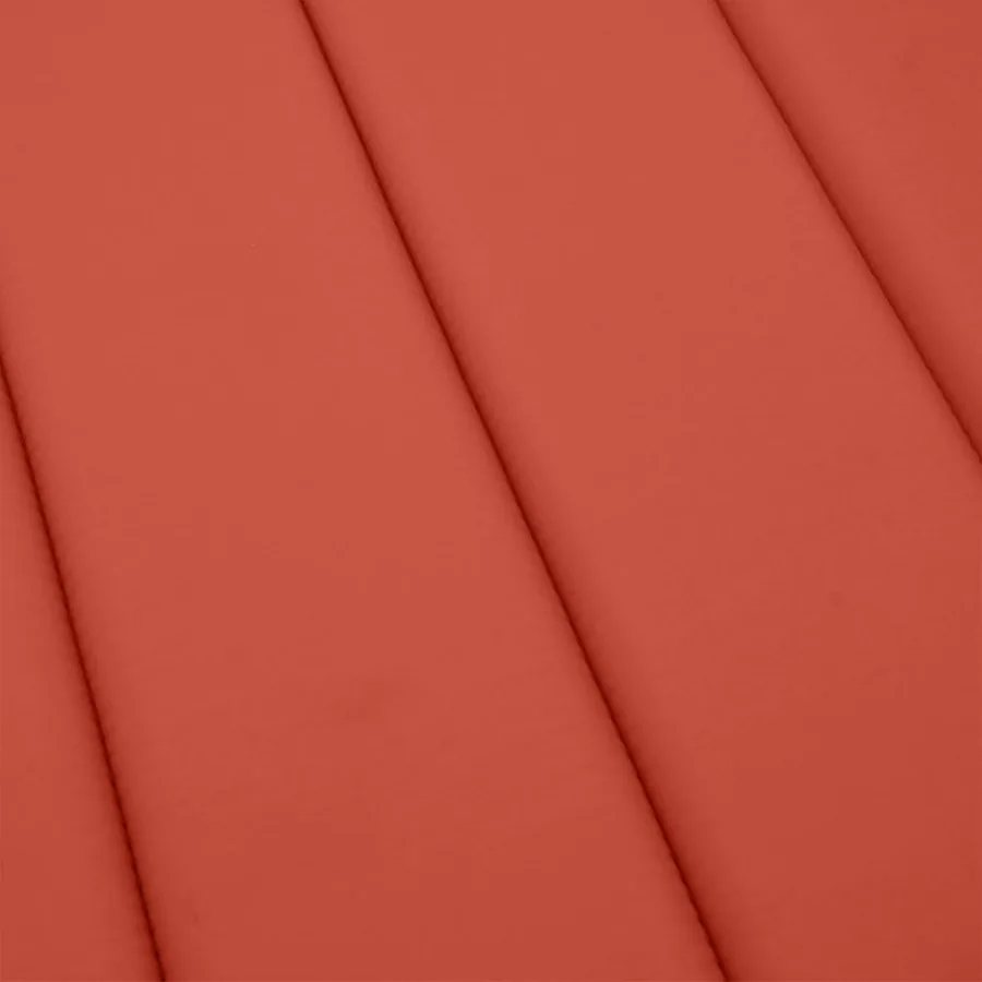 Coussin de chaise longue rouge mélangé 186x58x4 cm tissu - 8