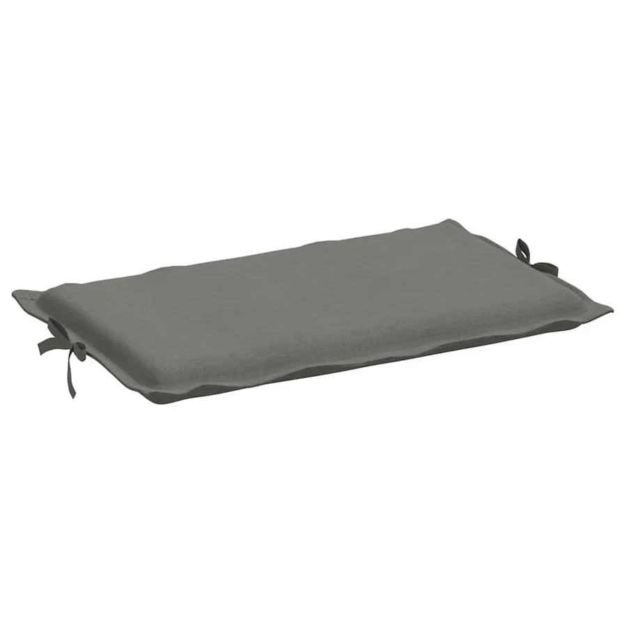 Coussin de chaise longue gris foncé mélangé 186x58x4 cm tissu - 5