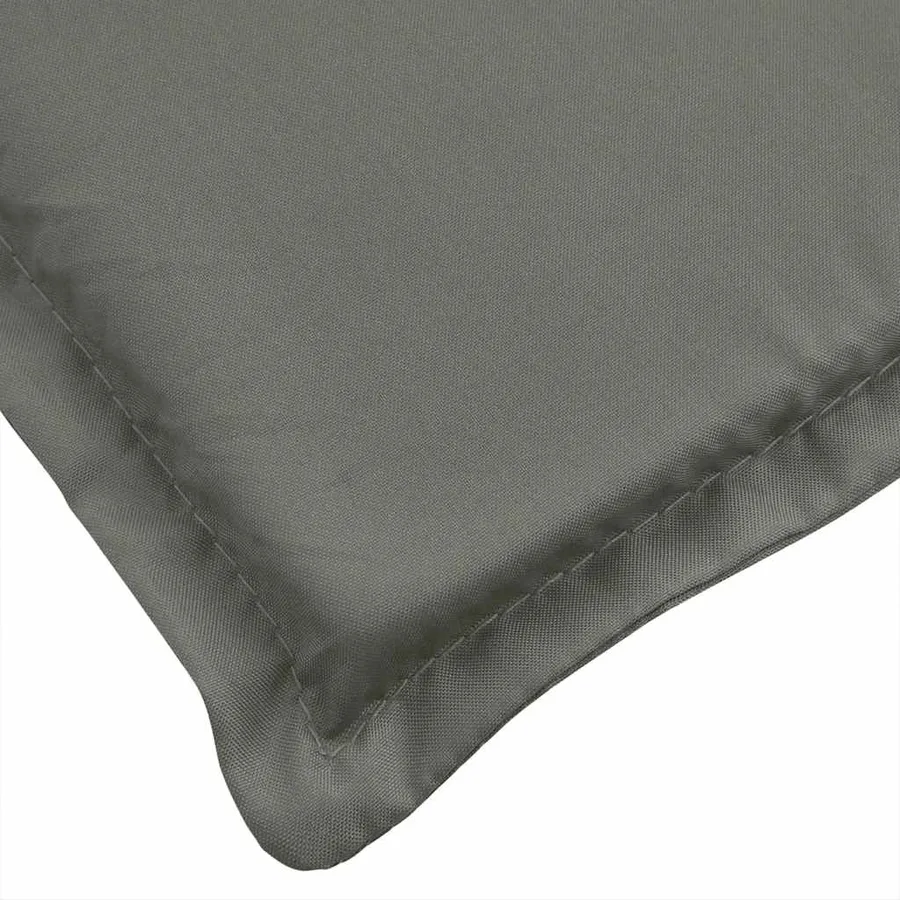 Coussin de chaise longue gris foncé mélangé 186x58x4 cm tissu - 7