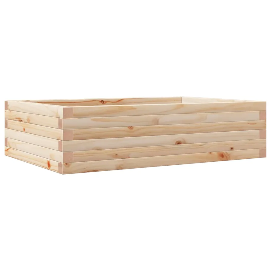Jardinière 90x60x23 cm bois de pin massif - 2