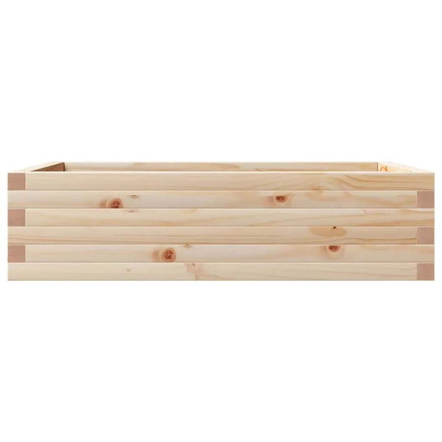 Jardinière 90x60x23 cm bois de pin massif - 5