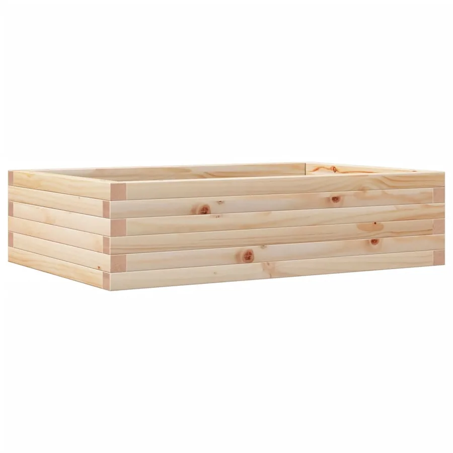Jardinière 90x60x23 cm bois de pin massif - 7