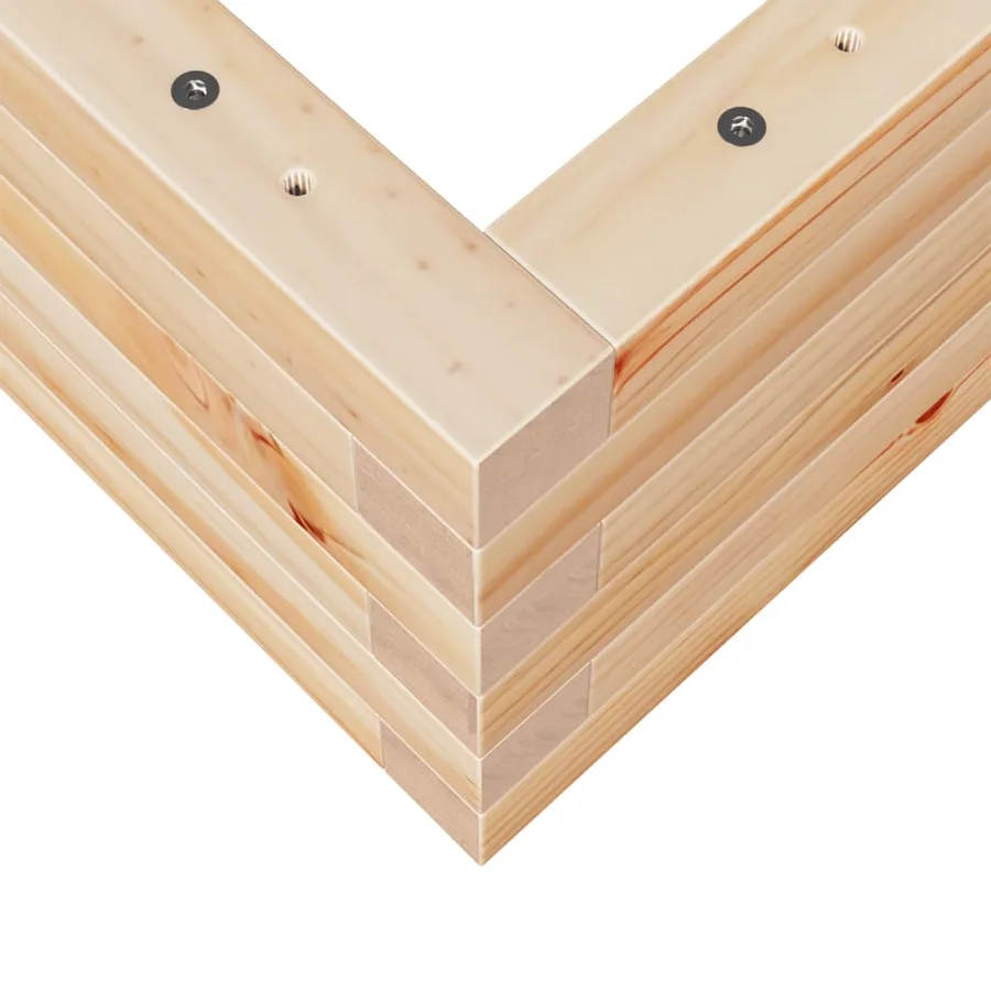 Jardinière 90x60x23 cm bois de pin massif - 8