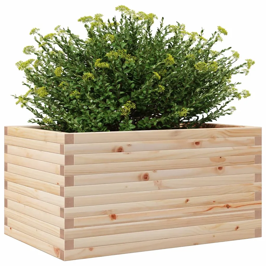 Jardinière 90x60x46 cm bois de pin massif - 4