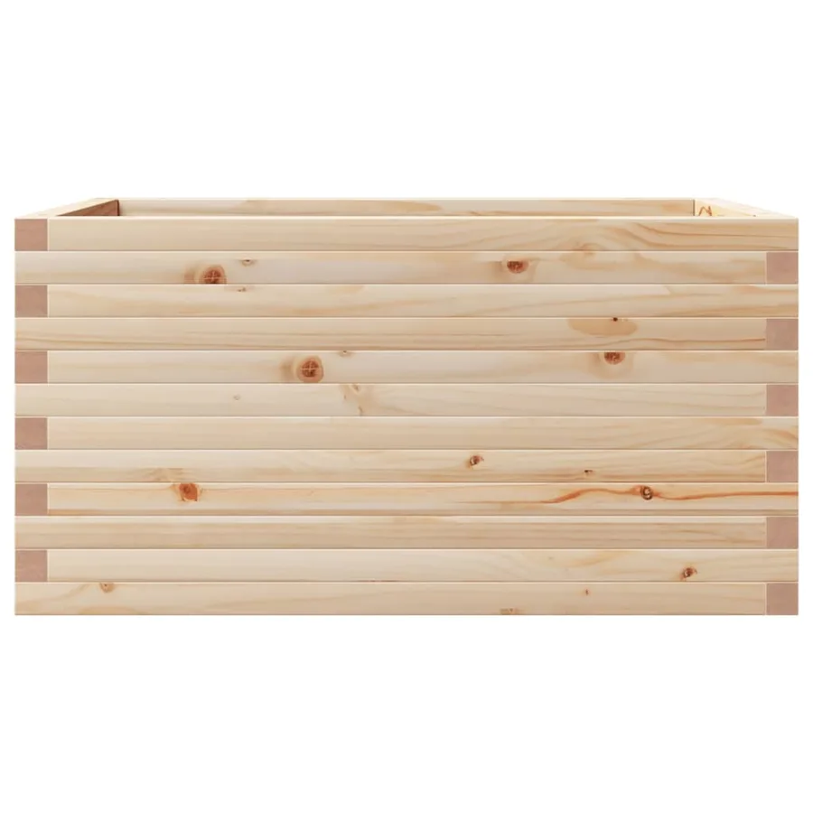Jardinière 90x60x46 cm bois de pin massif - 5