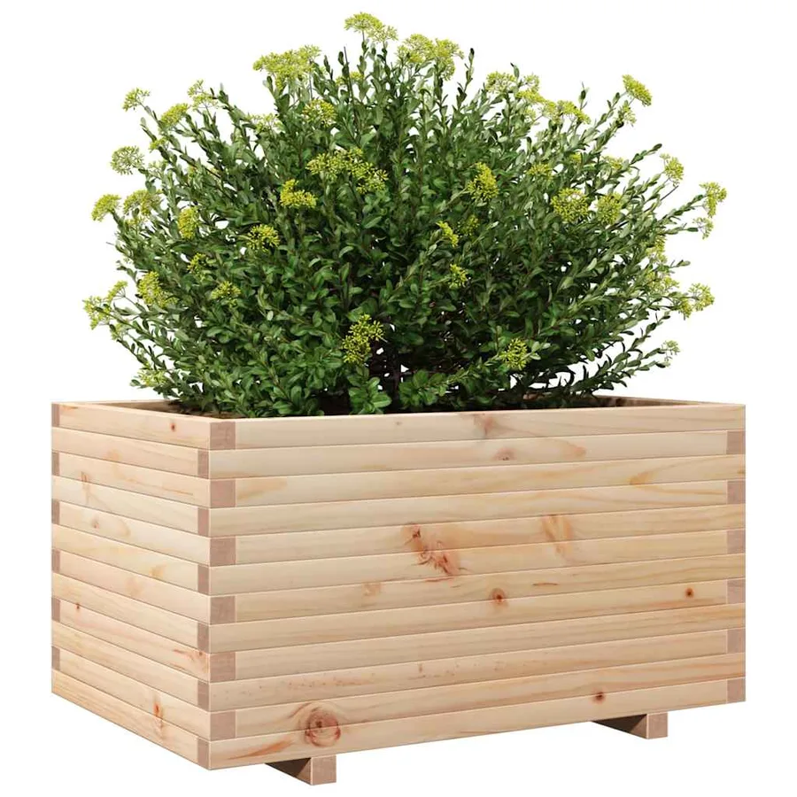Jardinière 90x60x49,5 cm bois de pin massif - 4