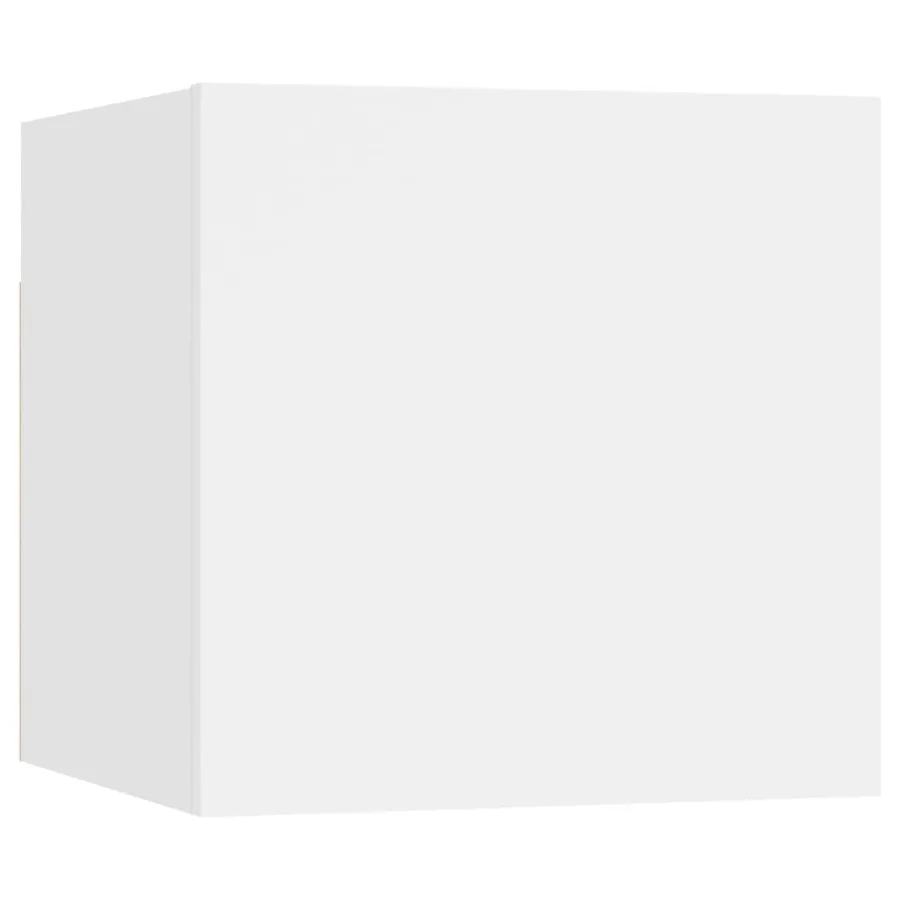 Tables de chevet 2 pcs Blanc 30,5x30x30 cm Bois d'ingénierie - 5