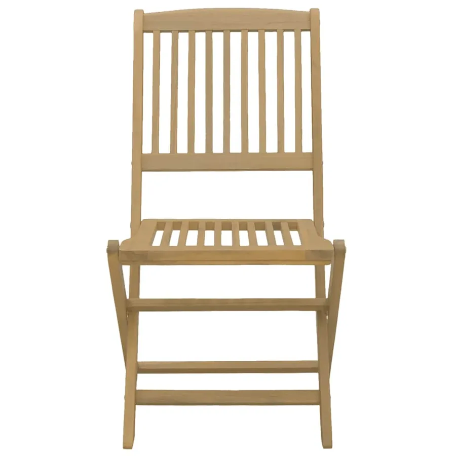 Chaises de jardin pliantes lot de 6 44x50x88 cm bois d'acacia - 5