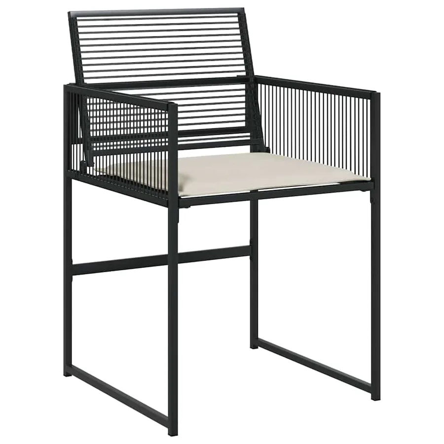 Ensemble à manger de jardin 13 pcs coussins noir résine tressée - 6