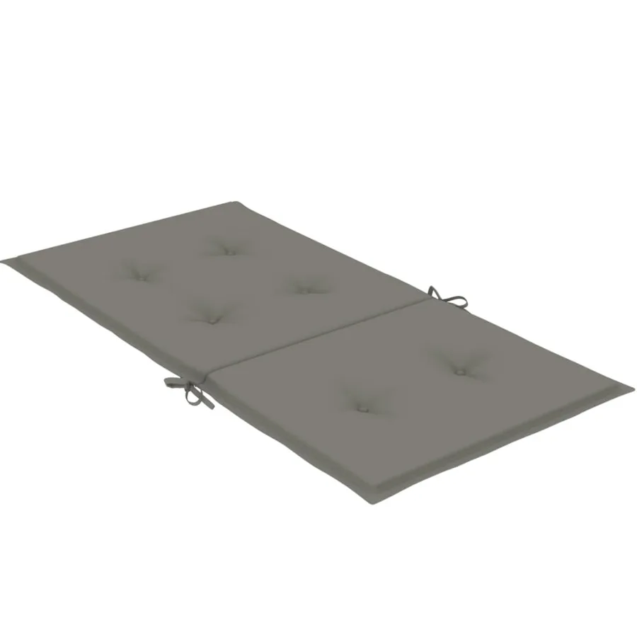 Coussins de chaise à dossier bas lot de 4 gris foncé mélangé - 6