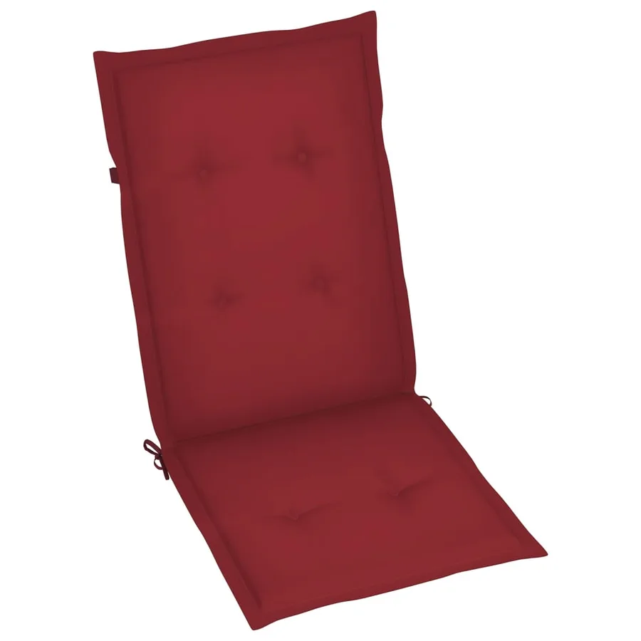 Chaises inclinables de jardin et coussins lot de 8 Gris Acacia - 10