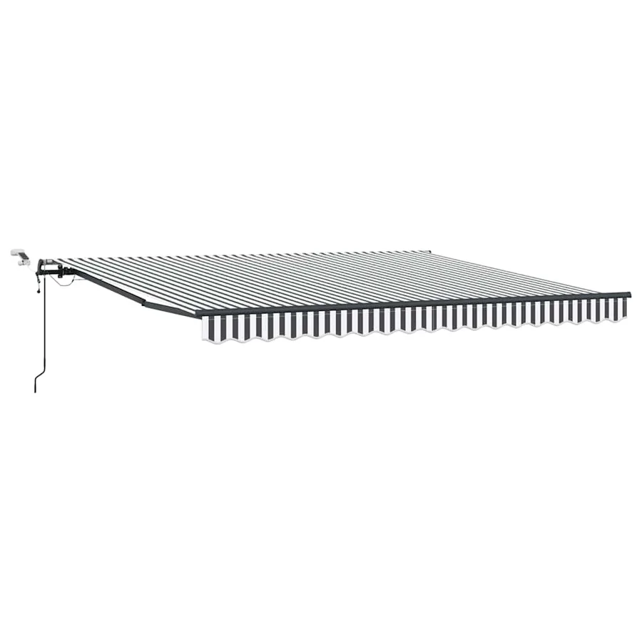 Auvent rétractable automatique avec LED anthracite et blanc - 2